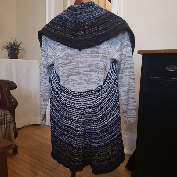 2/$40 Bianca Nygard women's open knit cardigan sweater - Picture 6 of 8